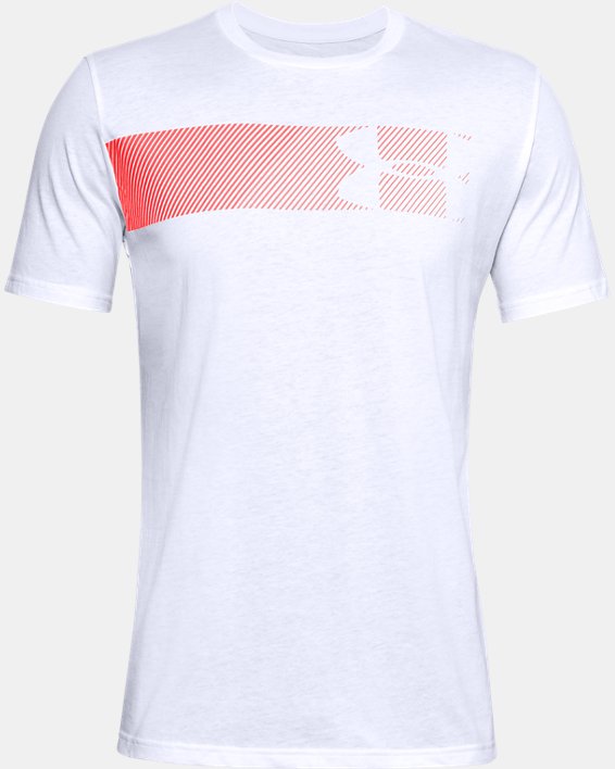 Camiseta de manga corta UA Fast Left Chest para hombre, White, pdpMainDesktop image number 6